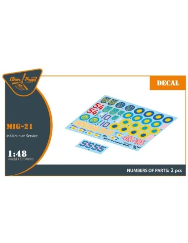 MiG-21 in Ukrainian Service, 1/48 - Clear Prop Accessories CPD48005