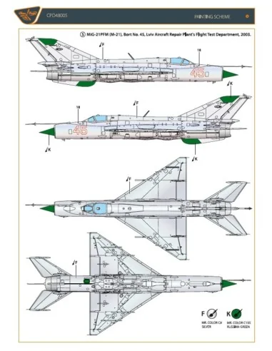 [NO_DESC] MiG-21 in Ukrainian Service, 1/48 - Clear Prop Accessorie...