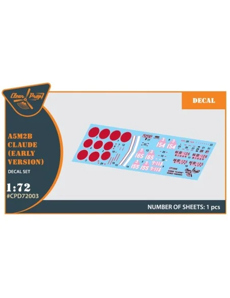 A5M2b Claude (early version) decal set for CP kit CP72006, 1/72 - C...