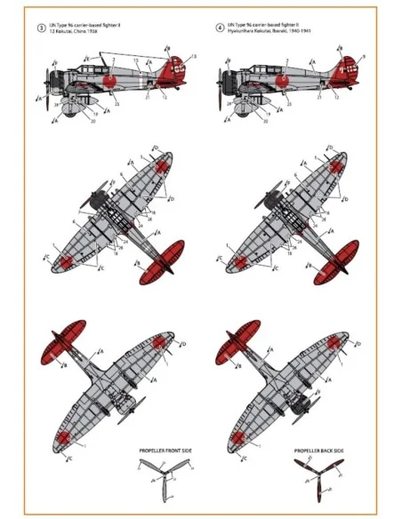 A5M2b Claude (early version) decal set for CP kit CP72006, 1/72 - C...