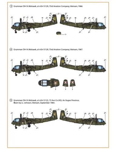 [NO_DESC] OV-1 A/JOV-1A Mohawk decal set, 1/72 - Clear Prop Accesso...