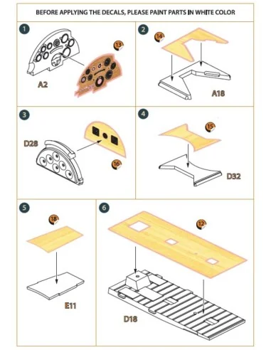 Airco DH.9a decal set for CP kits, 1/72 - Clear Prop Accessories CP...