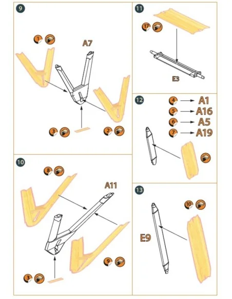 [NO_DESC] Airco DH.9a decal set for CP kits, 1/72 - Clear Prop Acce...
