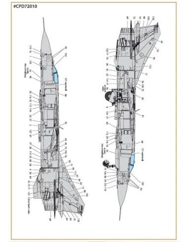 MiG-23ML, MLA standard stencils for grey paint schemes for CP kits ...