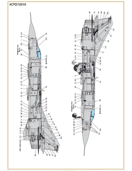 MiG-23ML, MLA standard stencils for grey paint schemes for CP kits ...