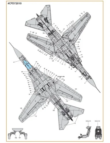 MiG-23ML, MLA standard stencils for grey paint schemes for CP kits ...