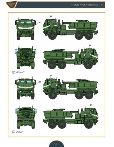 M142 Himars in Ukrainian Armed Forces decal set for Foreart, Meng, ...