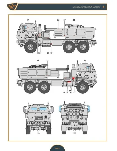 M142 Himars in Ukrainian Armed Forces decal set for Foreart, Meng, ...