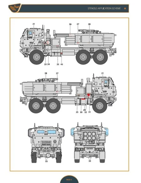 [NO_DESC] M142 Himars in Ukrainian Armed Forces decal set for Forea...