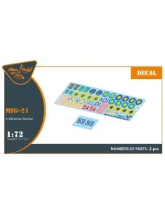 MiG-21 in Ukrainian Service, 1/72 - Clear Prop Accessories CPD72012