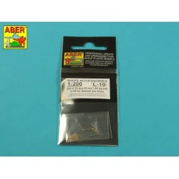 Set of 20 pcs 20 mm L/65 barrels C/38 for German ships, 1/200 - Abe...