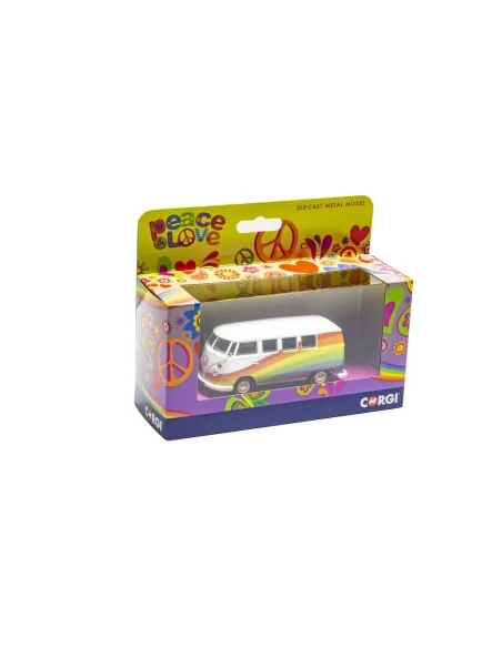 Volkswagen Campervan - Peace Love and Rainbows, 1/43 - Corgi CC02739