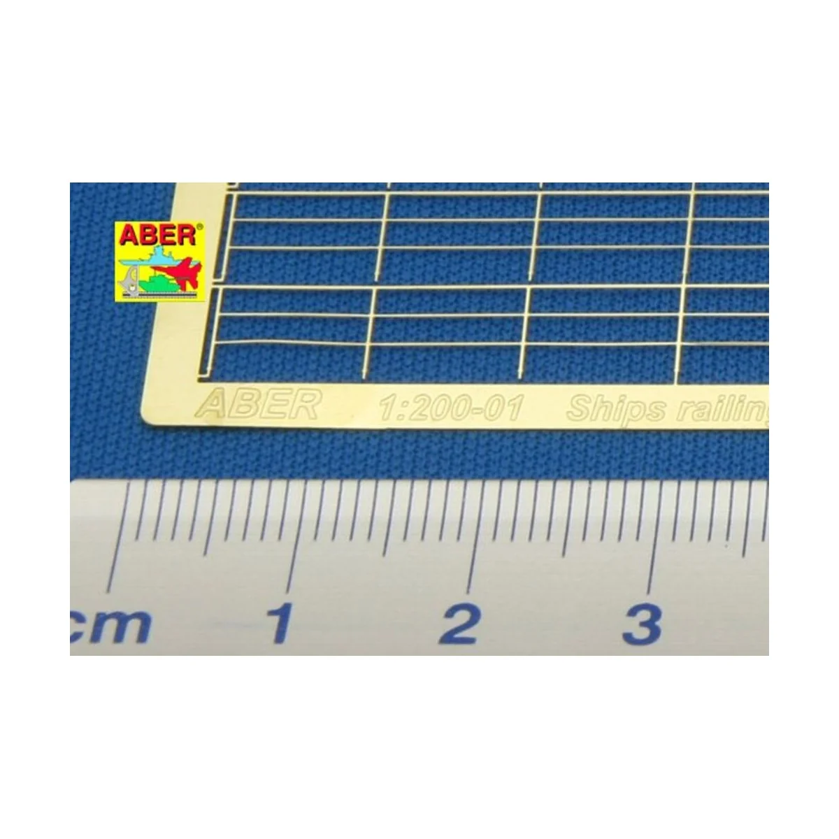 Railing 3 bar, horizontal, 1/200 - Aber Models RE-200-01 Railing 3 bar, horizontal, 1/200 - Aber Models RE-200-01