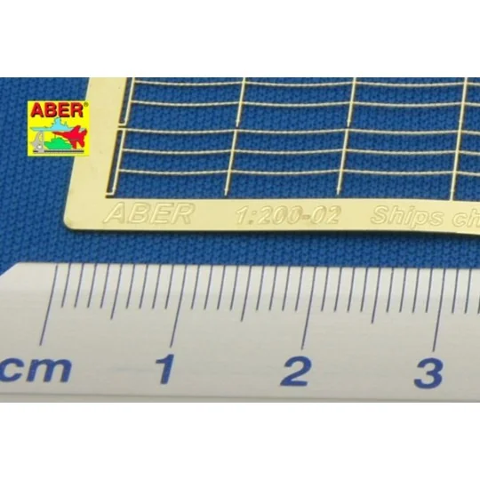 Chain railing 3 horizontal - Aber Models RE-200-02