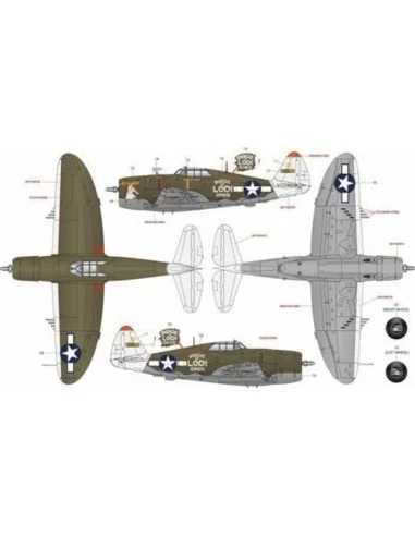 [NO_DESC] P-47D Razorback, 1/24 - KINETIC K3208