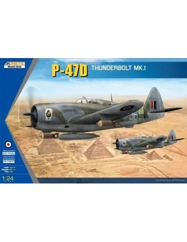 P-47D THUNDERBOLT RAZOR-RAF, 1/24 - KINETIC K3212