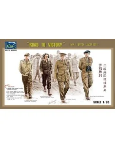 WWII Britis Leader set(ROAD TO VICTORY), 1/35 - Riich Models RV35023
