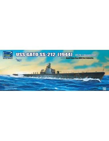 [NO_DESC] USS Gato SS-212 Fleet Submarine (1944)+ +OS2U-3 Kingfishe...