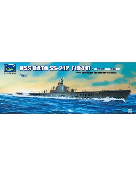[NO_DESC] USS Gato SS-212 Fleet Submarine (1944)+ +OS2U-3 Kingfishe...