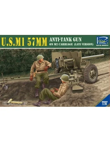 U.S.M1 57mm Anti-tank Gun on M2 carriage Late Version, 1/35 - Riich...