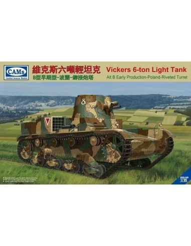 Vickers 6-Ton light tank (Alt B Early Production-Poland-Riveted Tur...