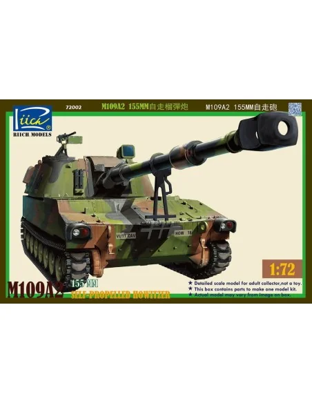 M109A2 155MM Self-Propelled Howitzer, 1/72 - Riich Models RT72002