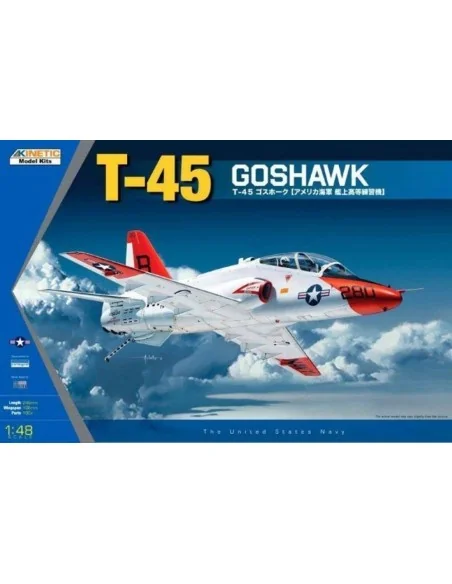 T-45A/C Goshawk Navy Trainer Jet, 1/48 - KINETIC K48038