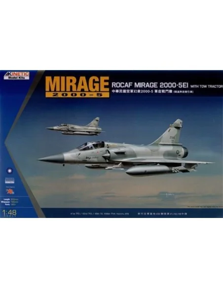 Mirage 2000C ROCAF W/Tractor, 1/48 - KINETIC K48045