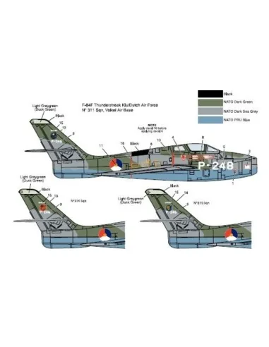 F-84F Thunderstreak, 1/48 - KINETIC K48068