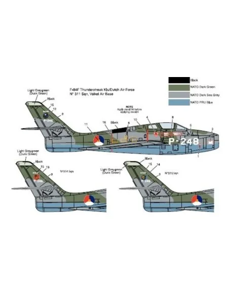 F-84F Thunderstreak, 1/48 - KINETIC K48068