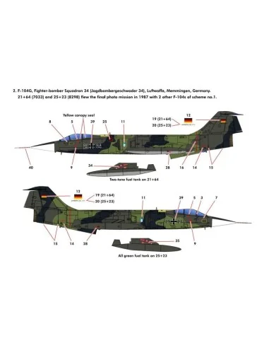 F-104G German Air Force and Marine, 1/48 - KINETIC K48083