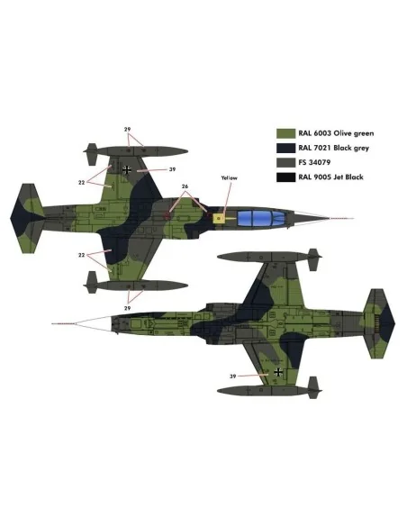 F-104G German Air Force and Marine, 1/48 - KINETIC K48083