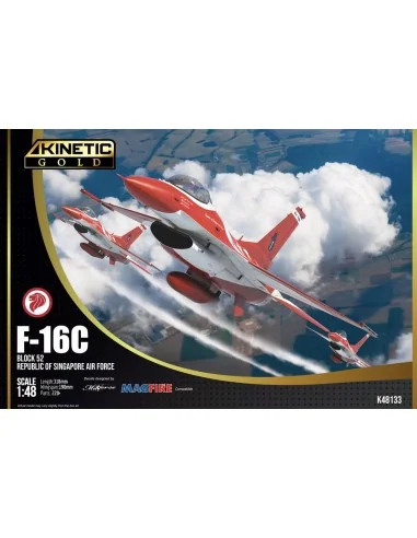 [NO_DESC] RSAF F-16C BLACK KNIGHT, 1/48 - KINETIC K48133
