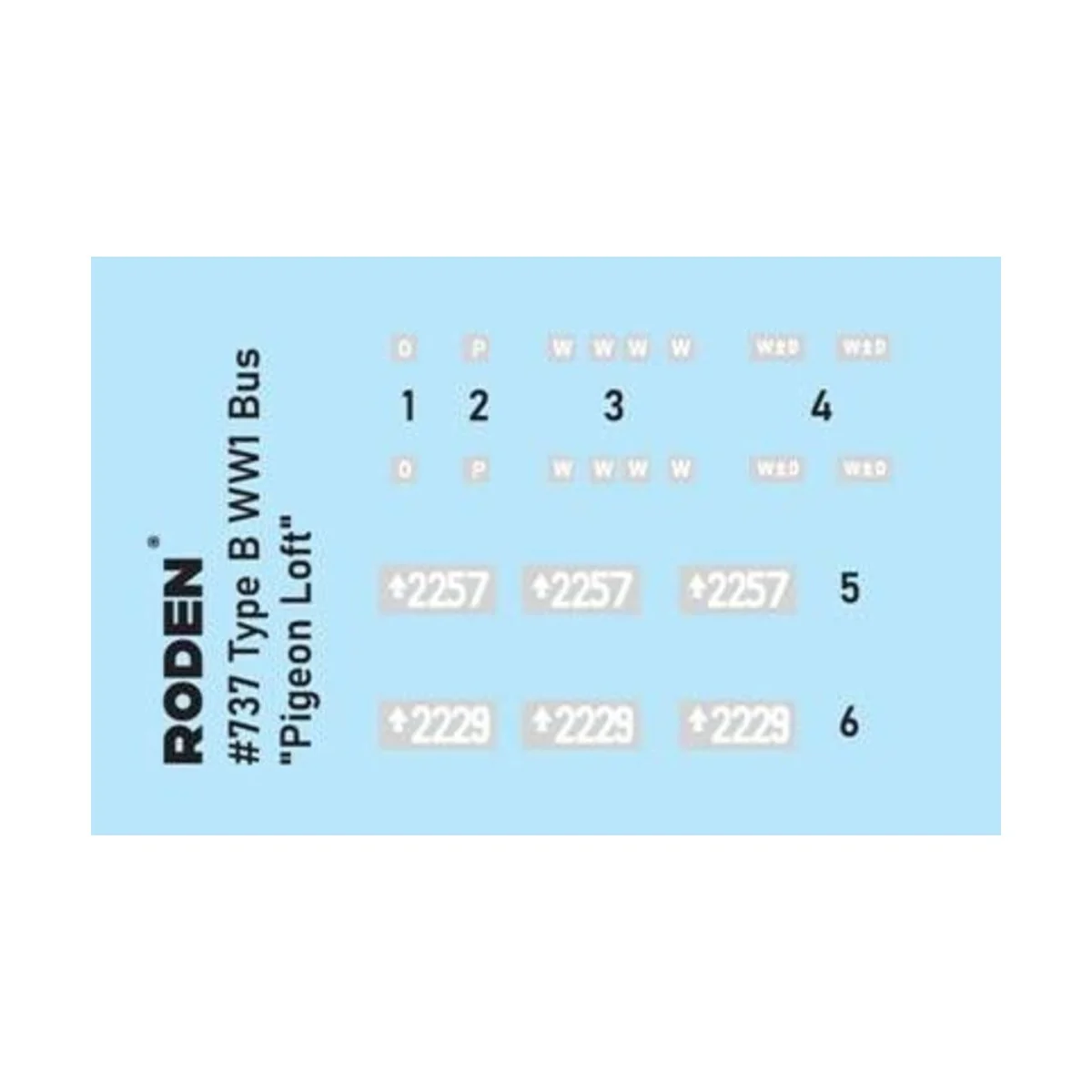 Type B WWI Bus "Pigeon Loft - Roden 737