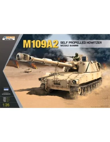 M109A2 with T-136 IND, LINK, 1/35 - KINETIC K61006
