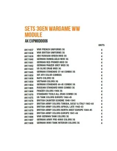 [NO_DESC] Sets 3gen Wargame ww Module - AK Interactive AK EXPMOD0006 2