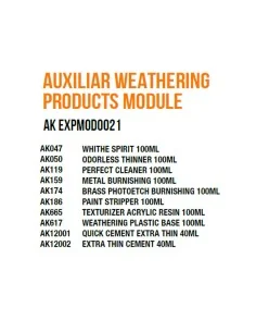 Auxiliar Weathering Products Module - AK Interactive AK EXPMOD0021 2