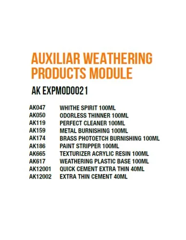 [NO_DESC] Auxiliar Weathering Products Module - AK Interactive AK E...