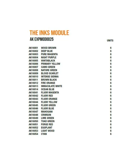 [NO_DESC] The Inks Module - AK Interactive AK EXPMOD0025