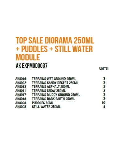 [NO_DESC] Top Dioramas 250ml + Puddles + Still Water Module - AK In...