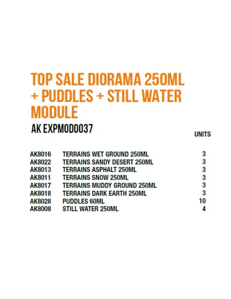 [NO_DESC] Top Dioramas 250ml + Puddles + Still Water Module - AK In...