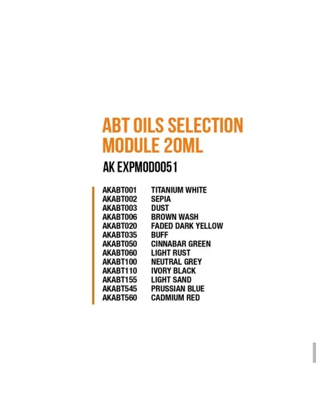 [NO_DESC] Abt Oils Selection Module 20 Ml - AK Interactive AK EXPMO...