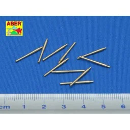 10 pcs 203mm barrels for Japan ships: Atago - Aber Models RE-350 L01