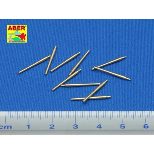 10 pcs 203mm barrels for Japan ships: Atago - Aber Models RE-350 L01