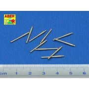 10 pcs 203mm barrels for Japan ships: Atago, 1/350 - Aber Models RE...