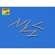 10 pcs 203mm barrels for Japan ships: Atago, 1/350 - Aber Models RE...