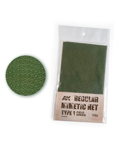 REGULAR CAMOUFLAGE NET Type 1 FIELD GREEN - AK Interactive AK8066
