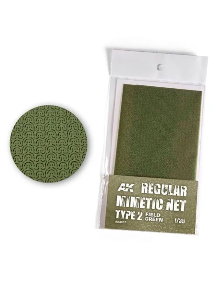 REGULAR CAMOUFLAGE NET Type 2 FIELD GREEN - AK Interactive AK8067