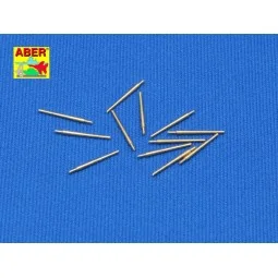 12 pcs 127 mm long barrels for Japan ships, 1/350 - Aber Models RE-...