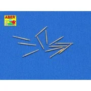 12 pcs 127 mm long barrels for Japan ships, 1/350 - Aber Models RE-...